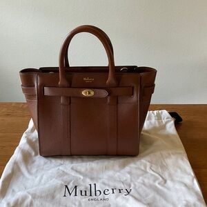 Mulberry Mini Zipped Bayswater - Oak - Leather Tote